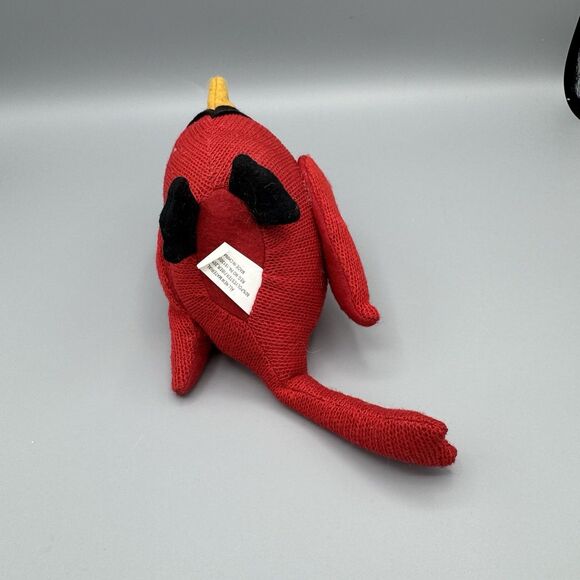 Vtg Cardinal Bird 10" Plush Stuffed Animal Knit Weighted Base Hobby Lobby READ - Picture 7 of 9